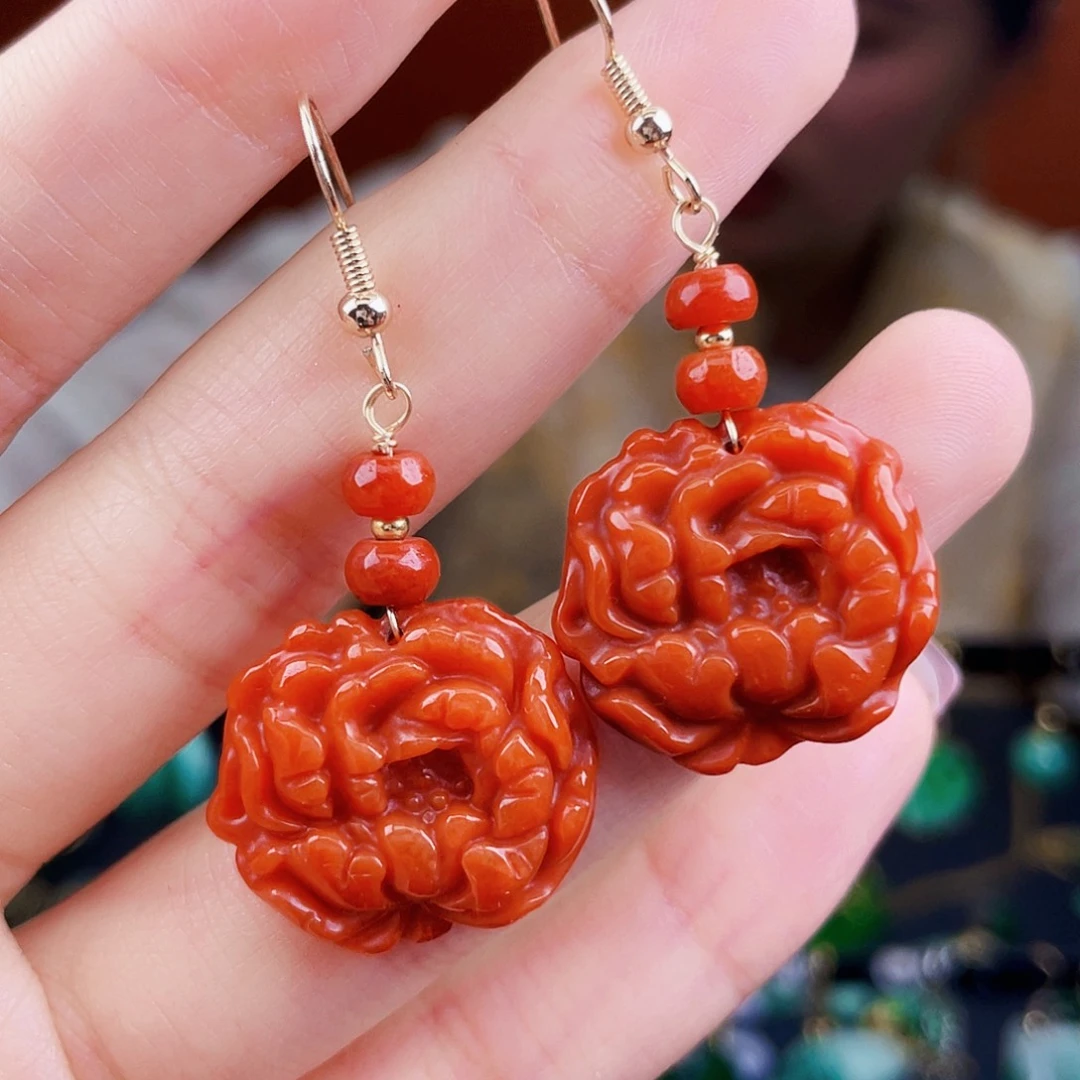 翡翠未镶嵌耳饰饰品