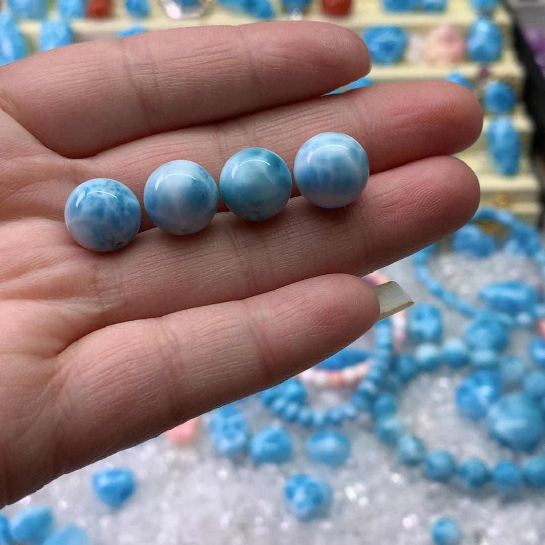 针钠钙石（海纹石）珠宝半成品未镶嵌微瑕处理不退不换