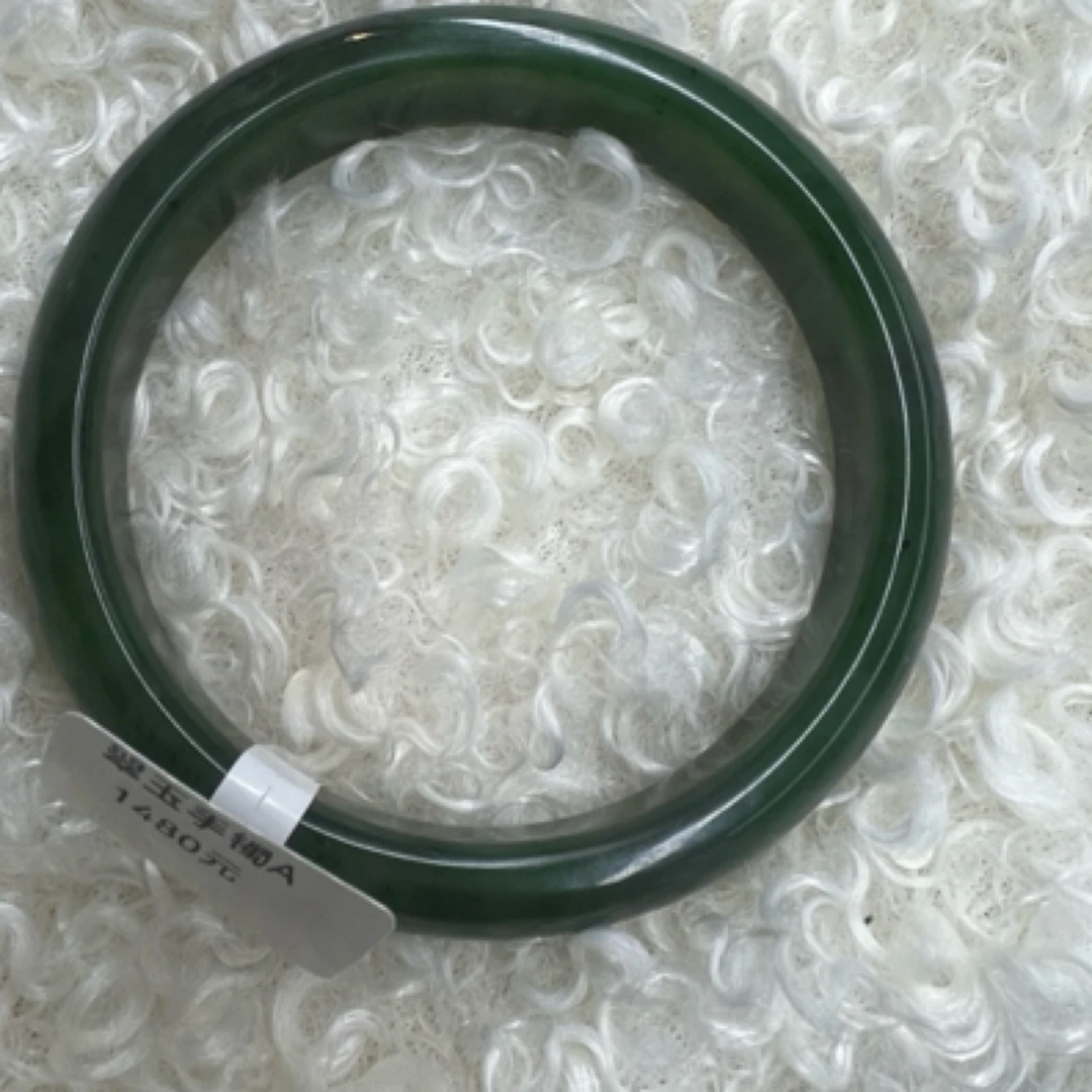 非金属仿珍珠手镯 手镯复古大气玉石