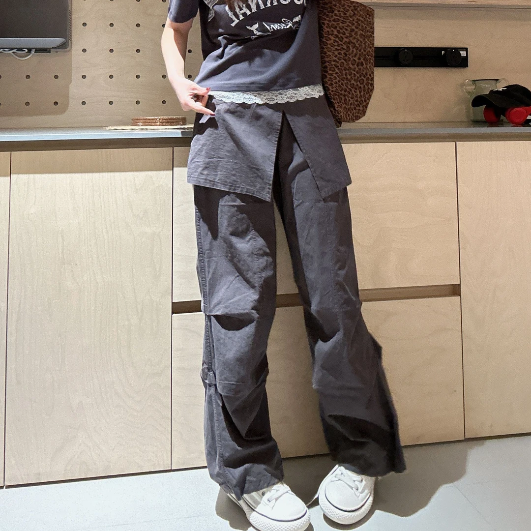 【大小姐家】欧韩货屁帘休闲裤592451