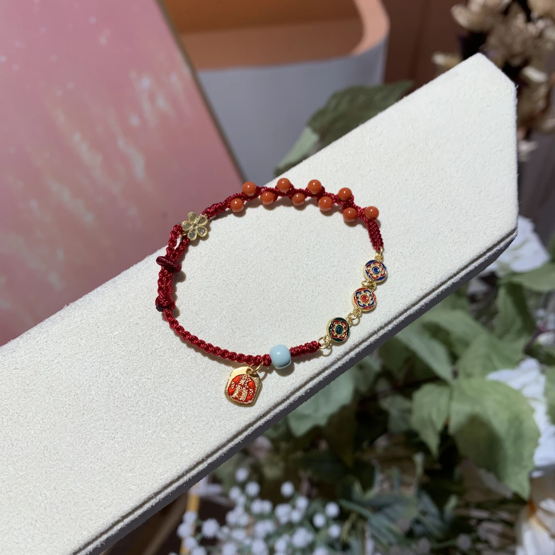 【一菲臻选】南红手绳-S925银-HB22|BNH3