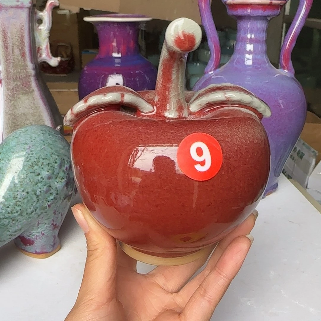 陶摆件郑家钧窑微瑕