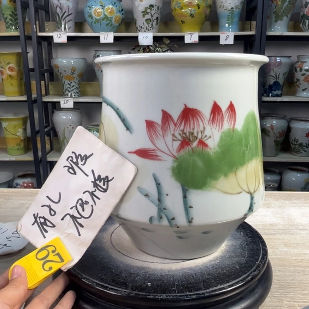 罐1tc景德镇陶瓷花盆不退不换