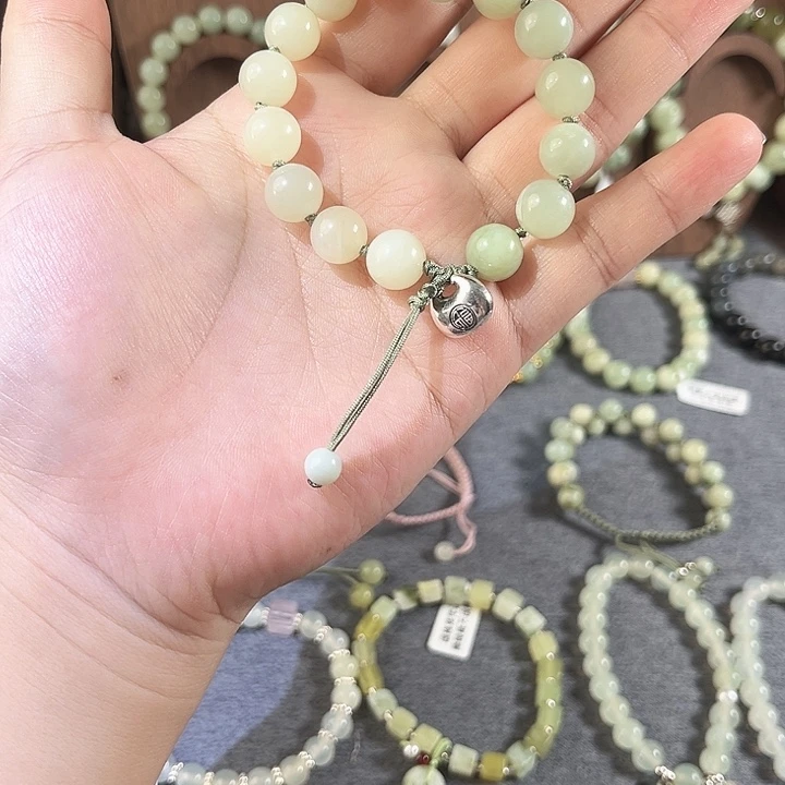 未镶嵌蛇纹石玉手串