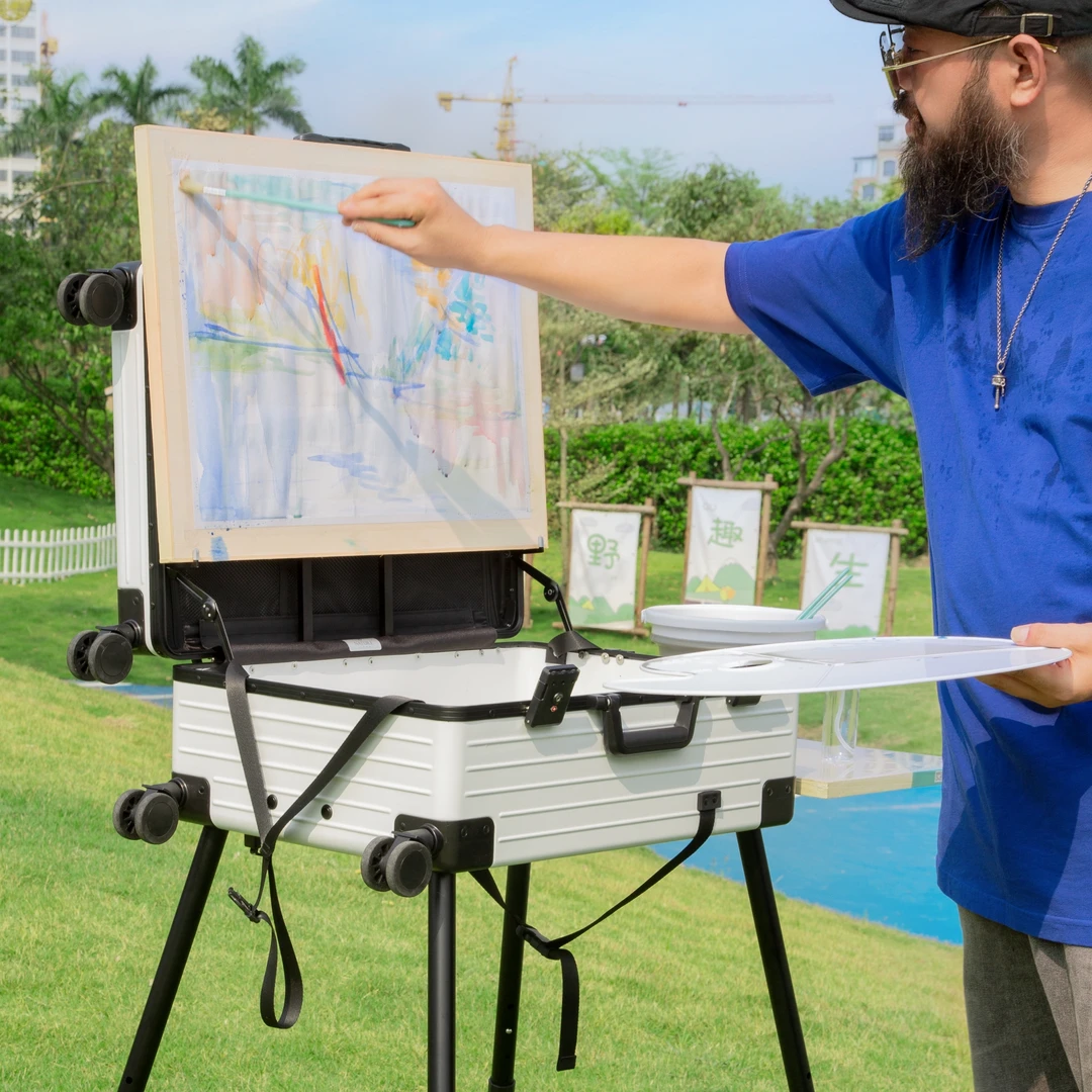 sensakin新霞客拉杆旅行画箱美术生写生专用便携专业画架官方正品