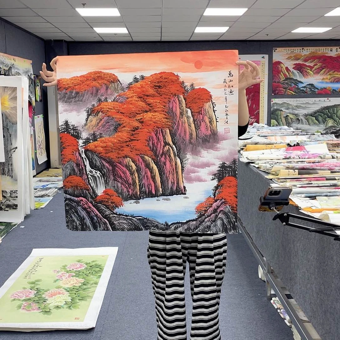 国画作品小姐姐放漏…