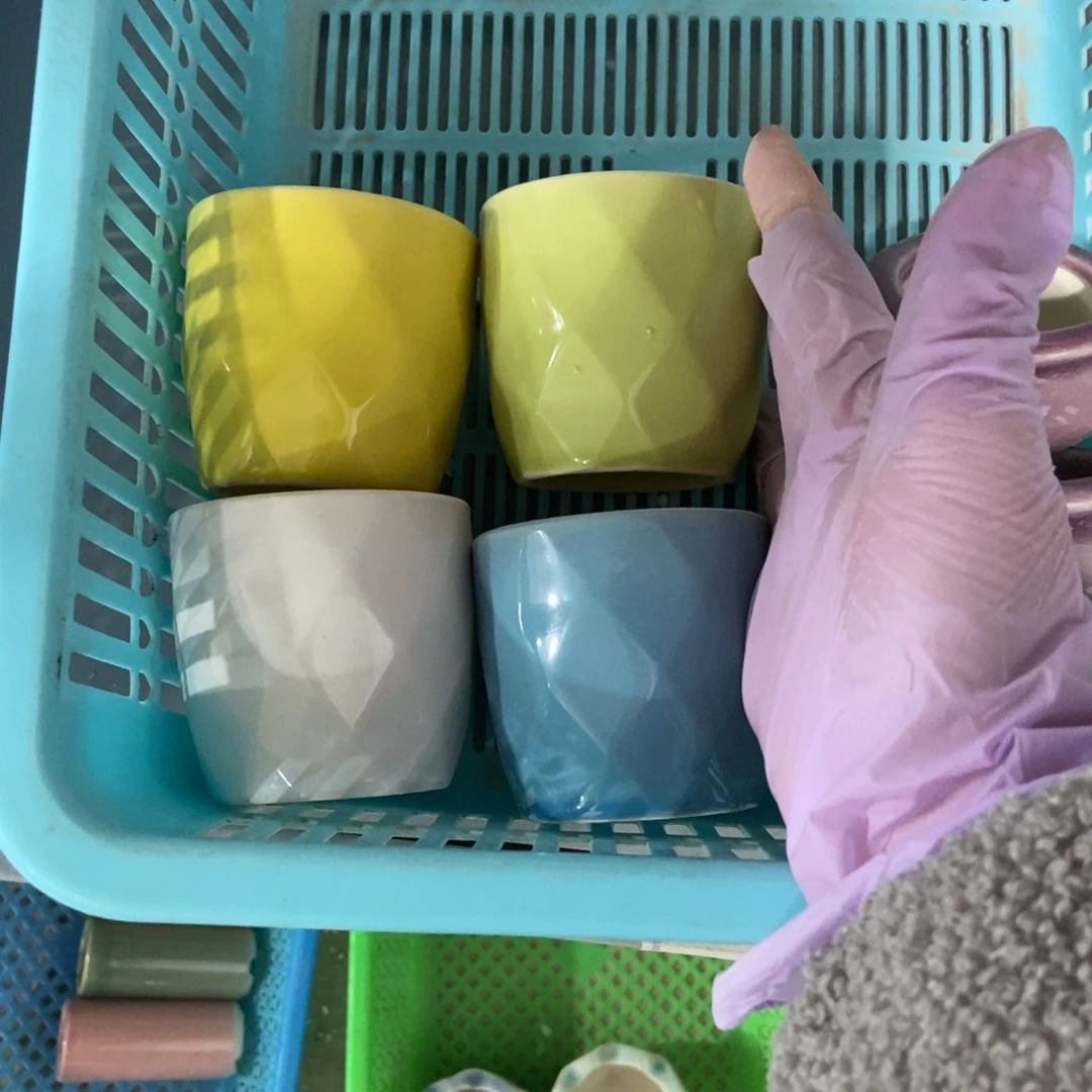 红陶高温陶瓷花盆