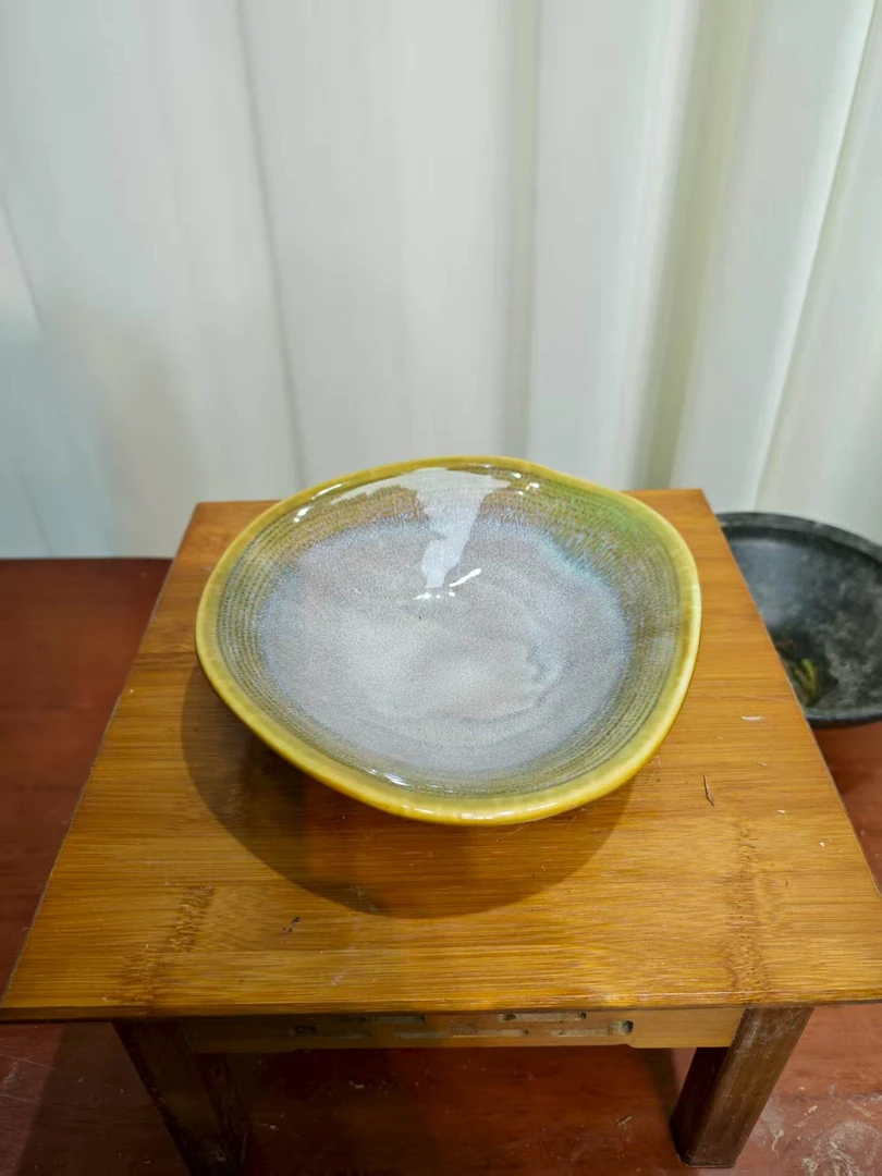 诧寂风水培盆适配苔藓小叶簕竹球精美禅意设计底座