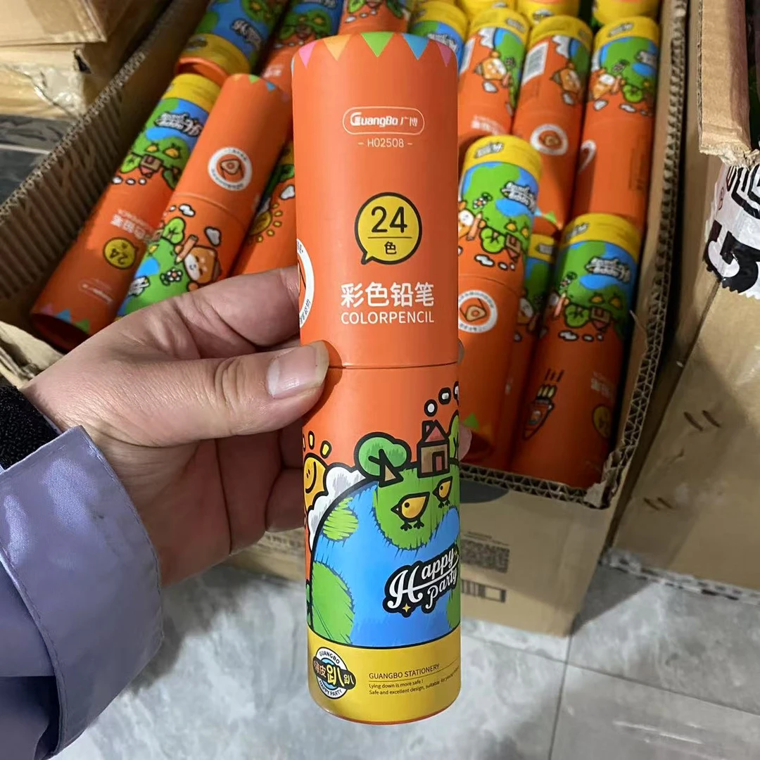 广博 - 嗨皮趴趴 24色桶装彩铅