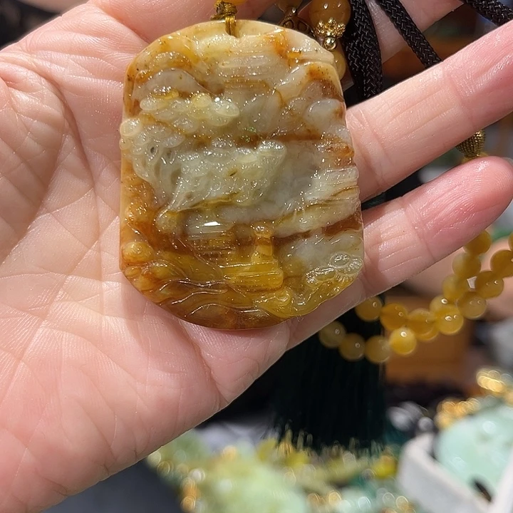 未镶嵌岫玉毛衣链