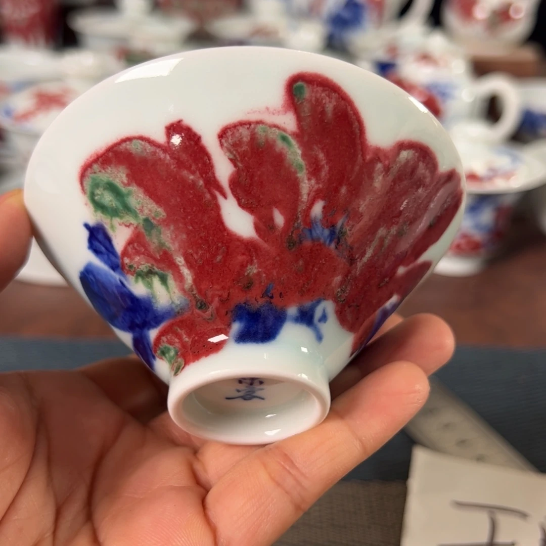 摆件景德镇瓷器釉里红