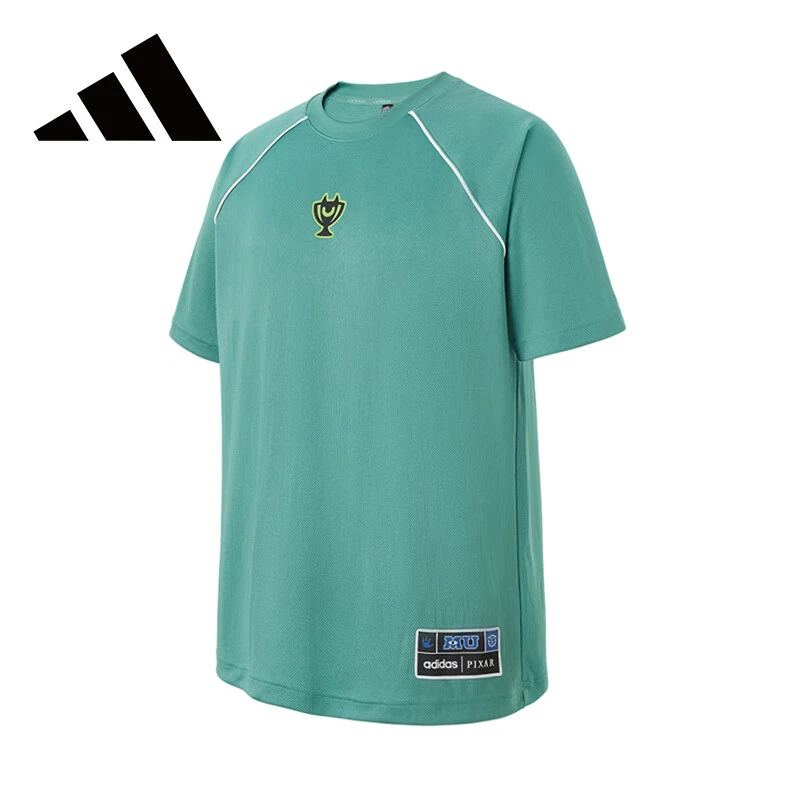 阿迪达斯【大V优选】短袖男装新款运动服迪士尼怪兽大学速干透气T恤