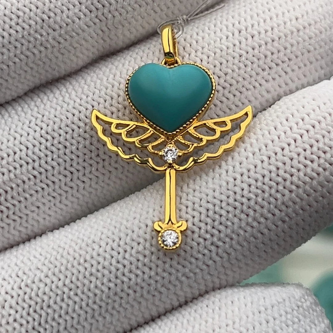 绿松石未镶嵌珠宝奇石玉化蓝仙女棒