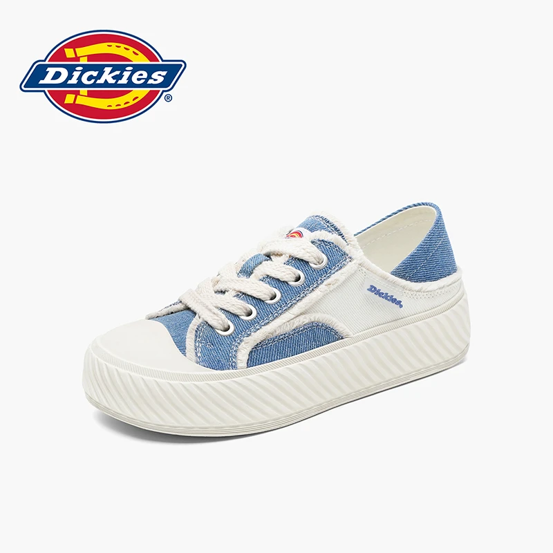 Dickies帆布鞋一脚蹬懒人鞋2025夏季新款厚底饼干鞋241W50LXS30