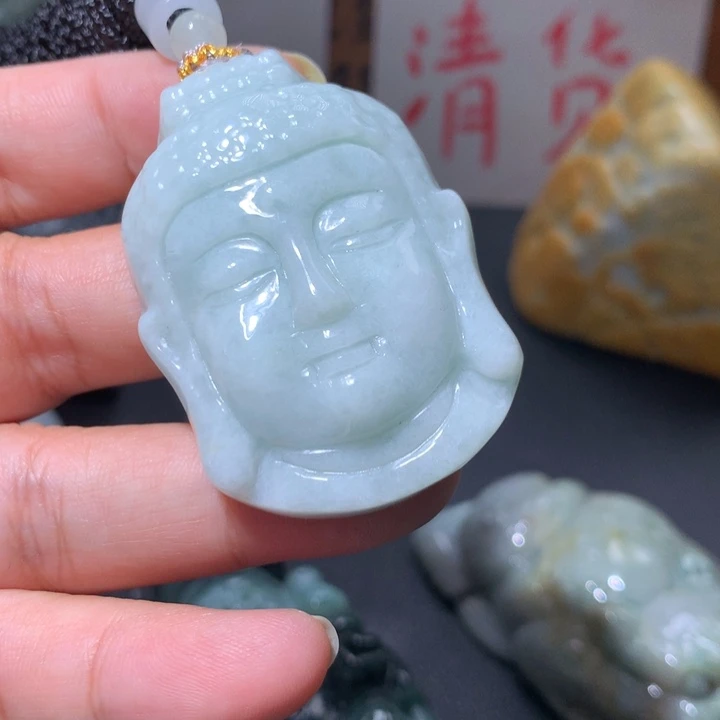 翡翠未镶嵌颈饰保真天然A货翡翠