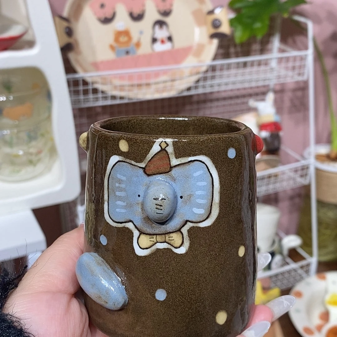 陶瓷景德镇原创大象杯