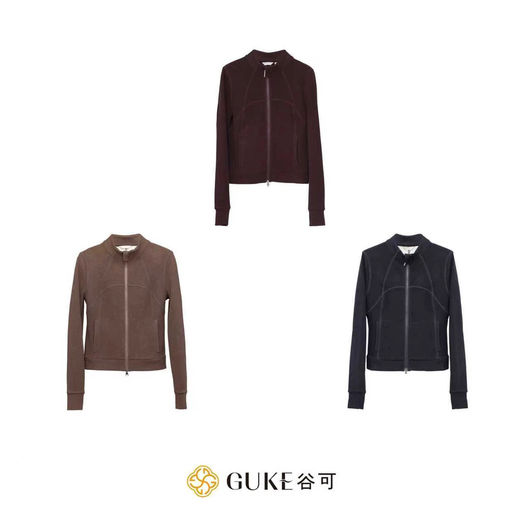 GKE/谷可S1090立领拉链短款外套2025秋季新款时尚休百搭开衫上衣