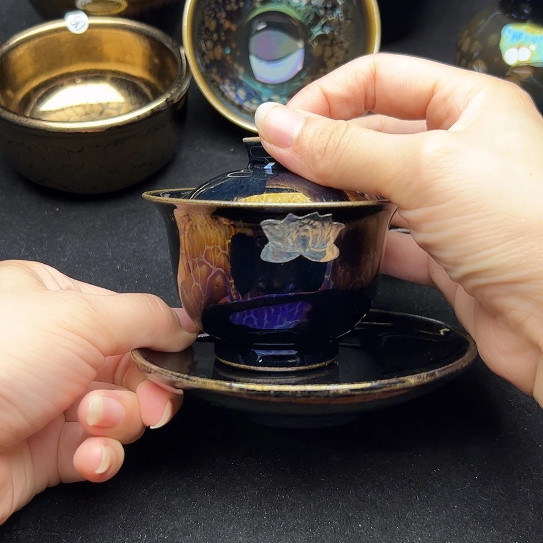 茶盏建窑建盏主人杯