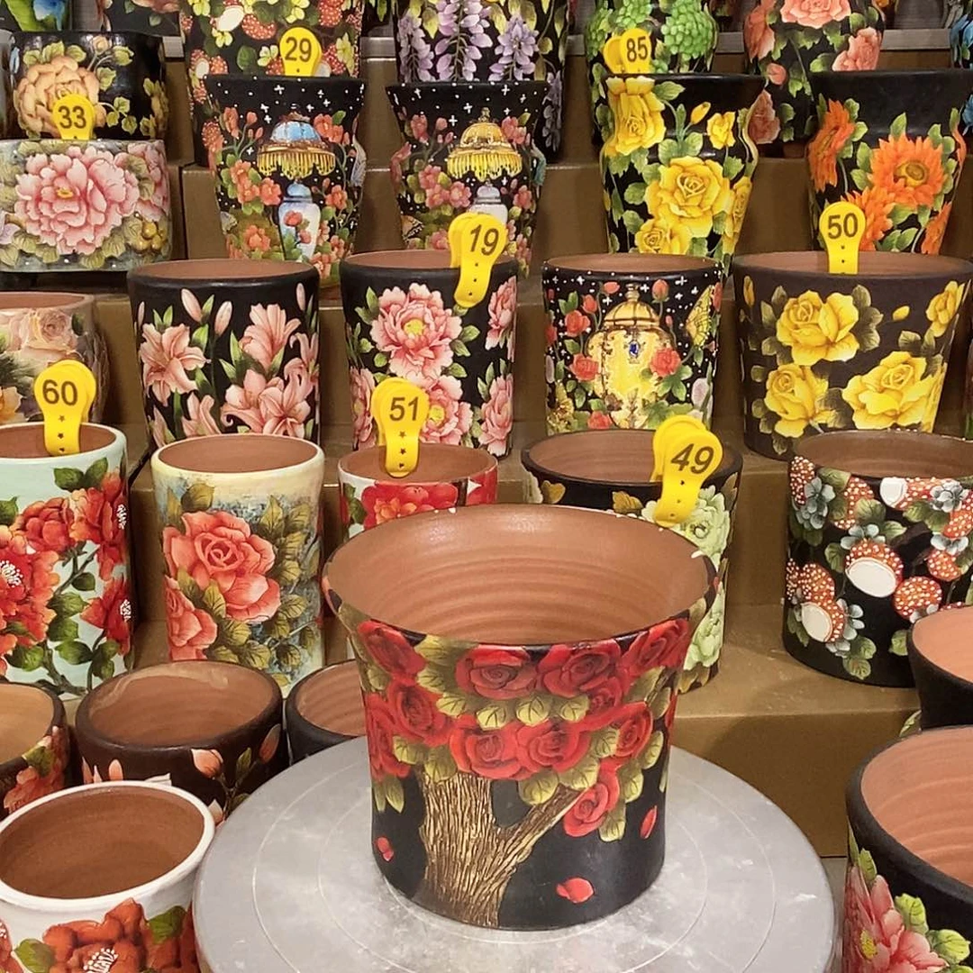 景德镇精品博采美盆14.5/12.