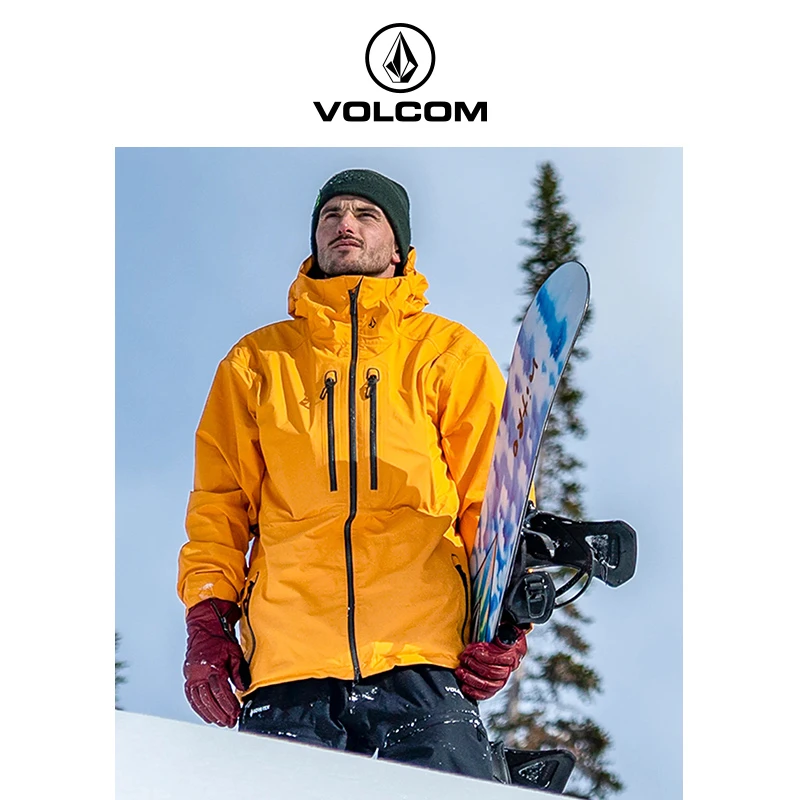 VOLCOM【GORE-TEX 3L】防寒保暖运动连帽滑雪服冬季G0652402