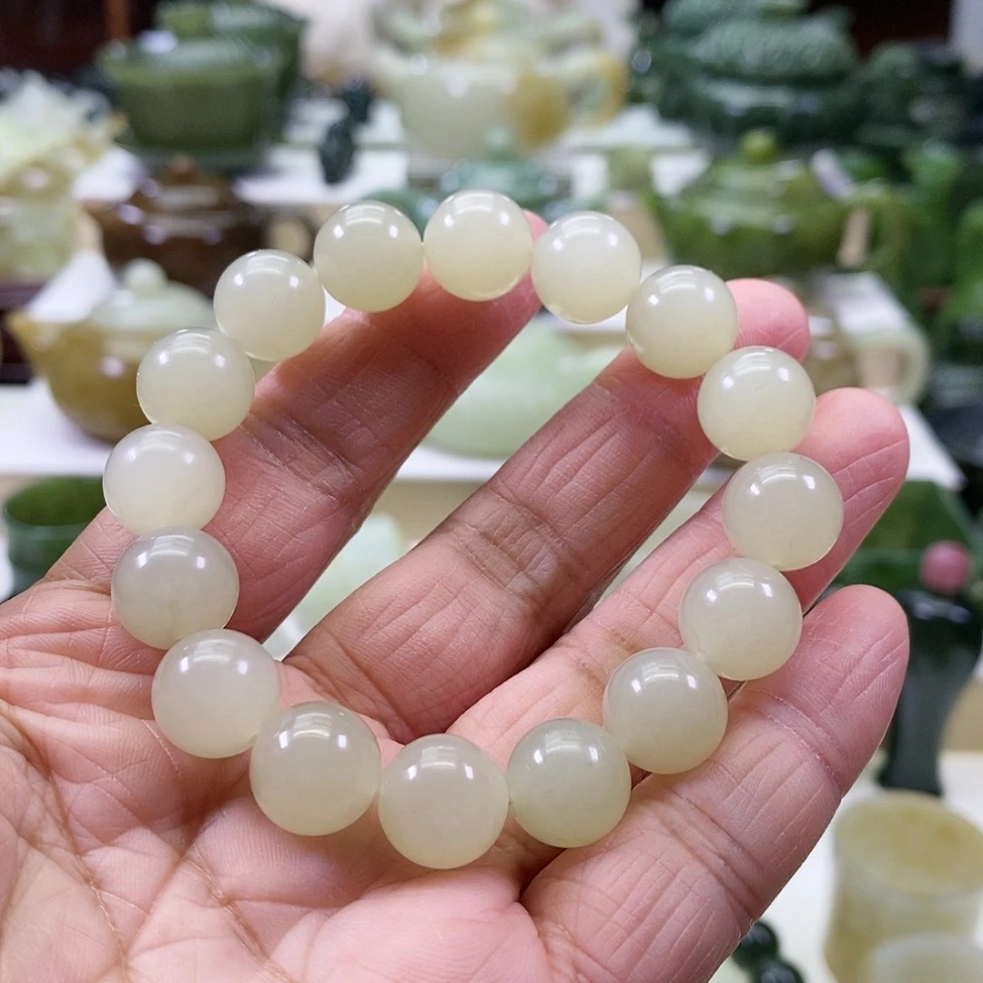 和田玉手串未镶嵌