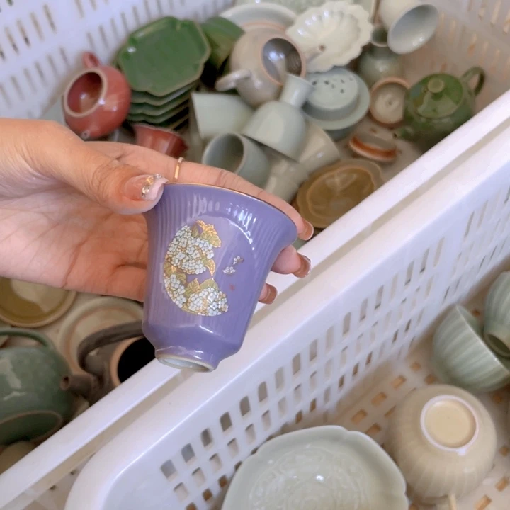 紫菂色品月杯主人杯