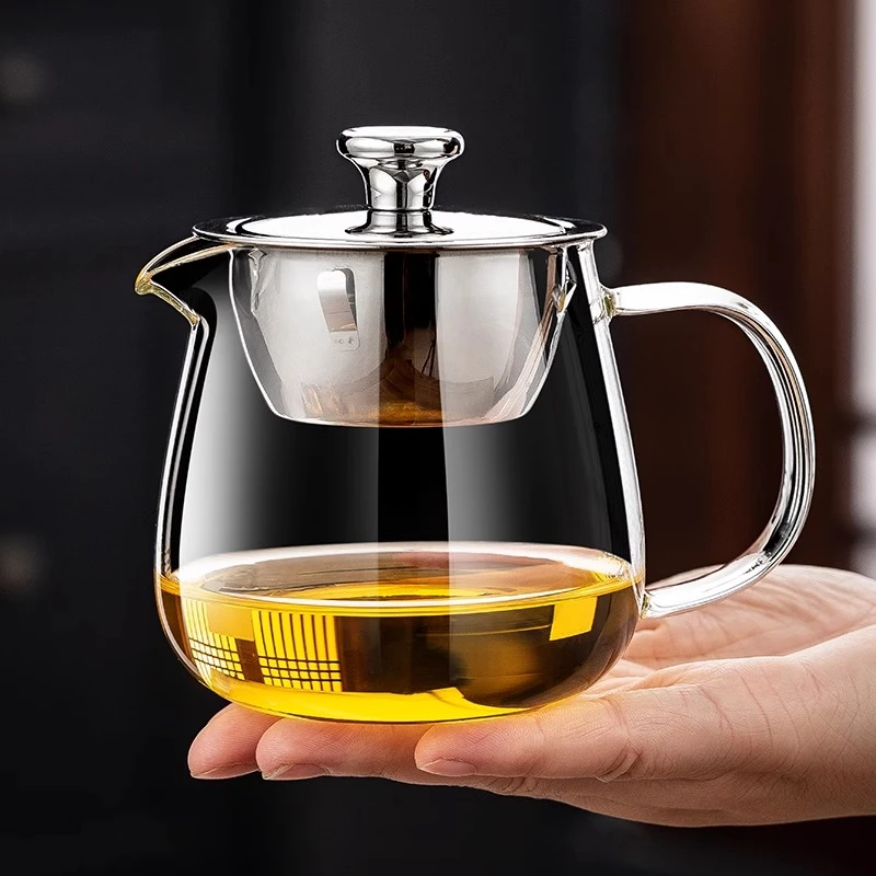 加厚耐热玻璃公道杯茶漏一体大号公杯耐热小青柑冲茶器茶具分茶器