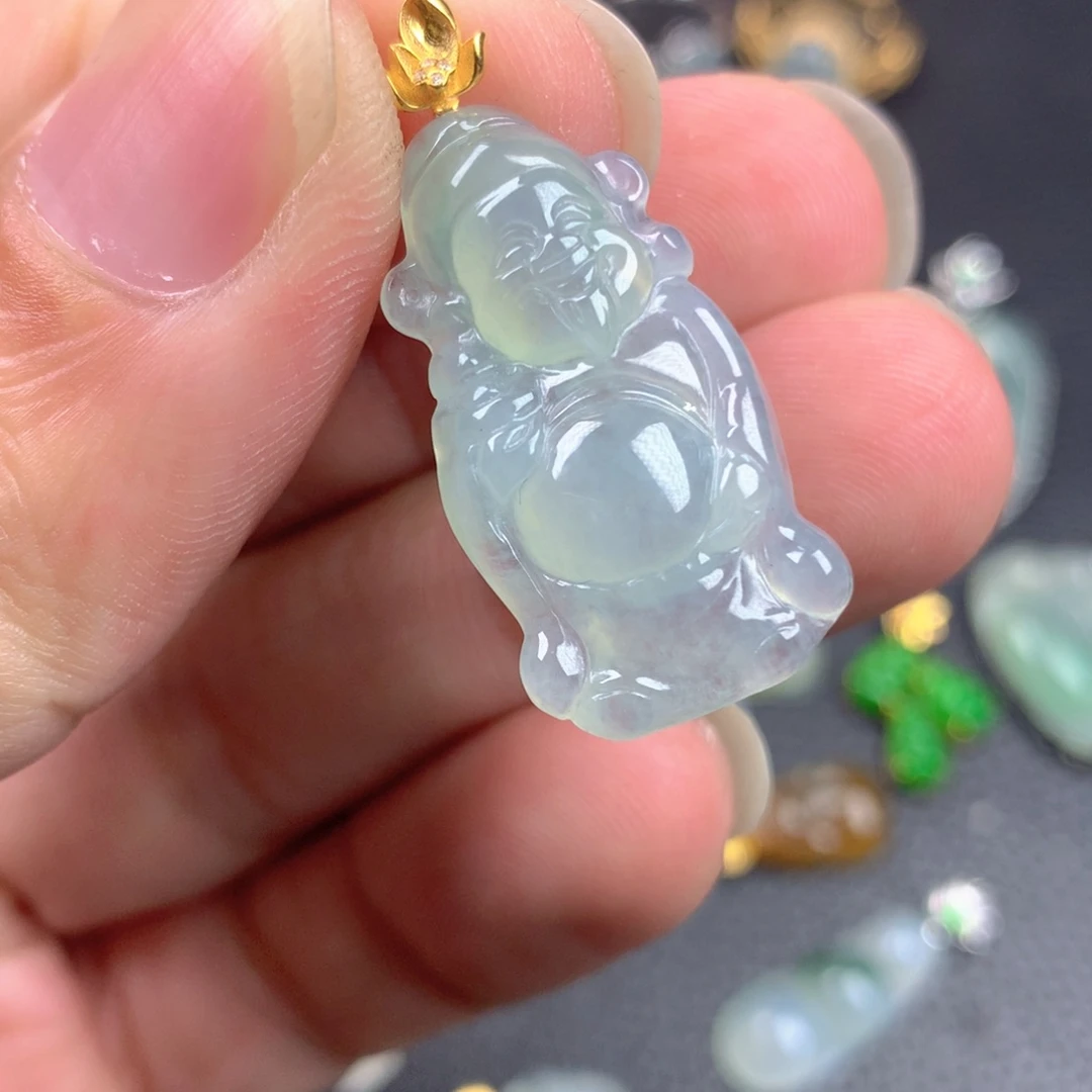 【闪购商品】翡翠18K金镶嵌颈饰翡翠