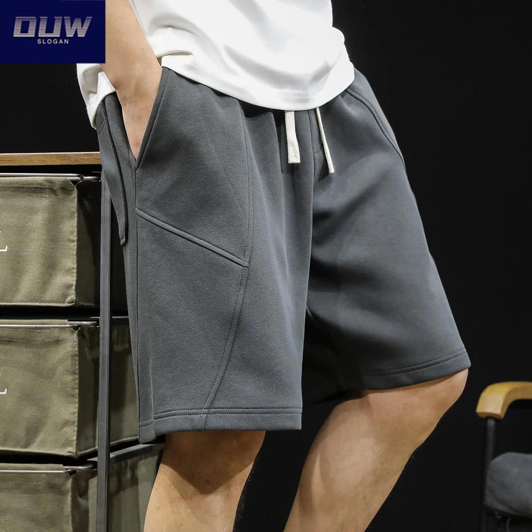 O.U.W运动短裤夏季2024新款大码中裤男士休闲五分裤子夏外穿潮牌
