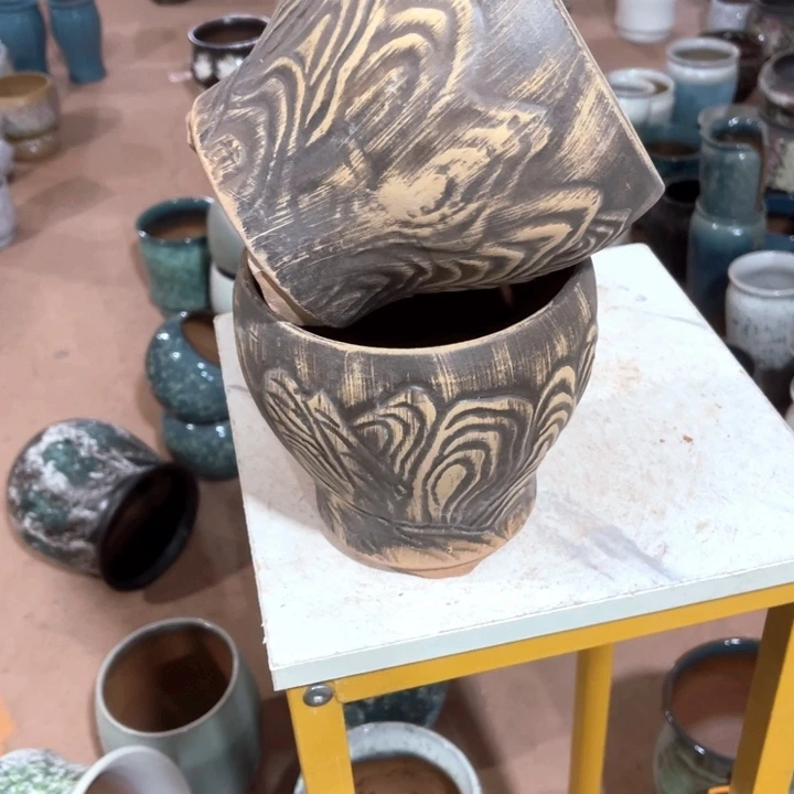 花盆紫砂口径15高度15两只正品