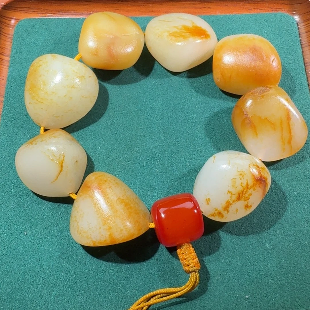 和田玉未镶嵌手链