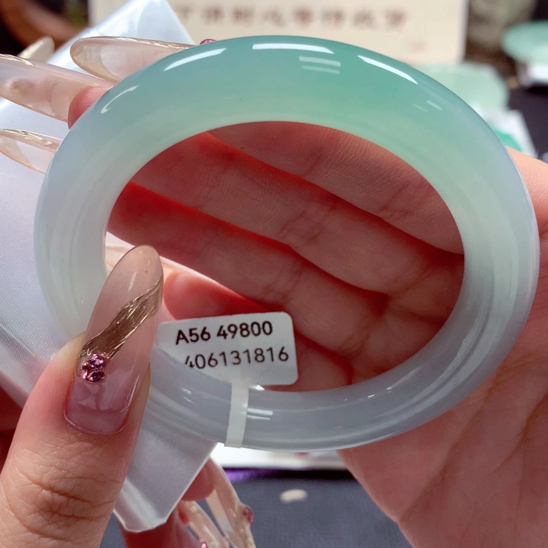 翡翠手镯（圆镯）未镶嵌22（13号）