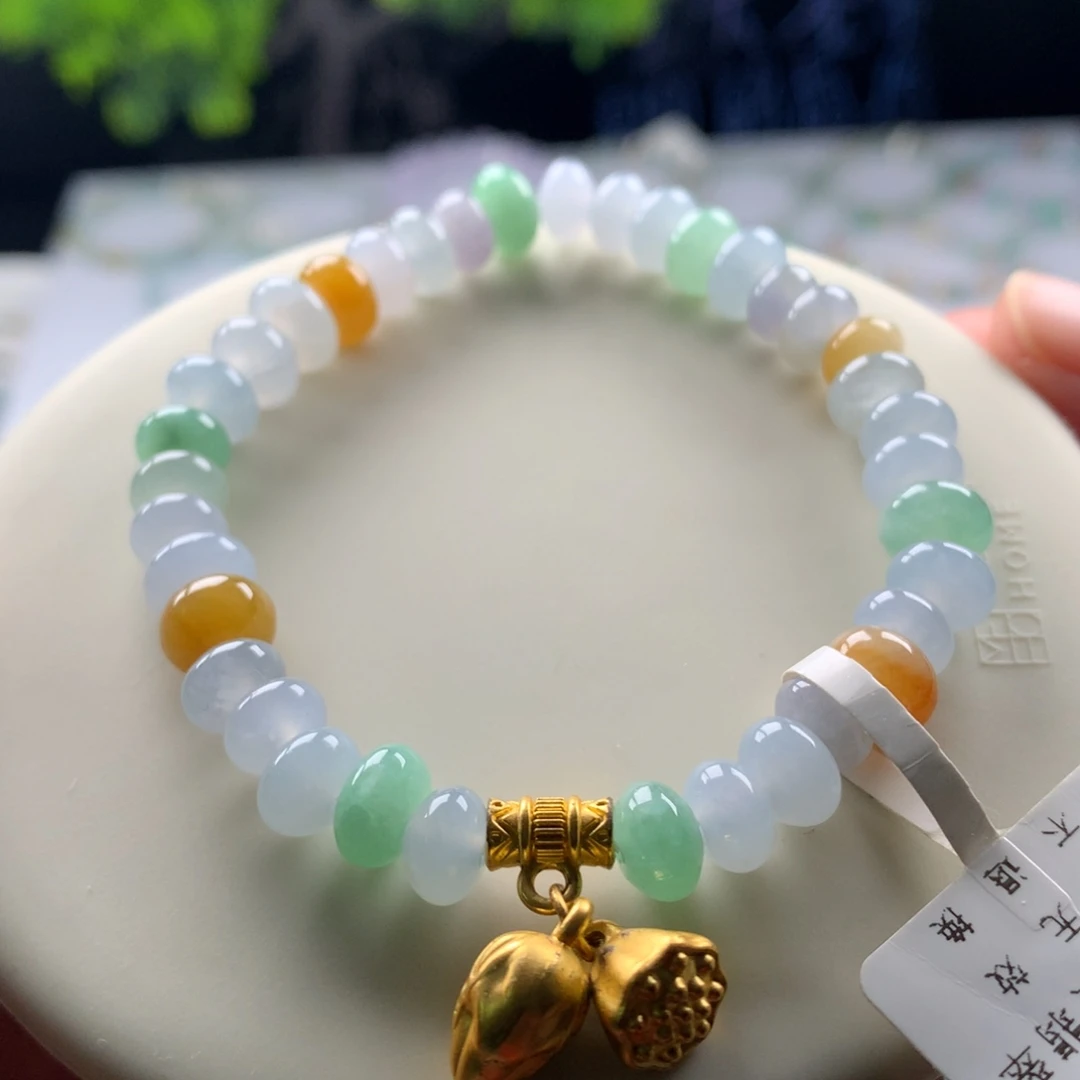 翡翠未镶嵌手链卡7