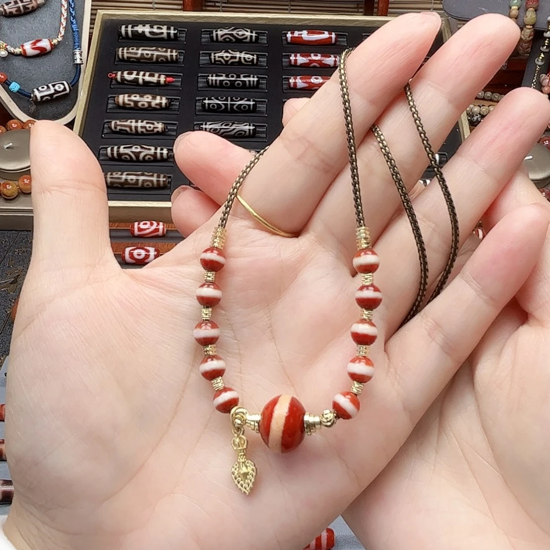 玛瑙/玉髓合金颈饰