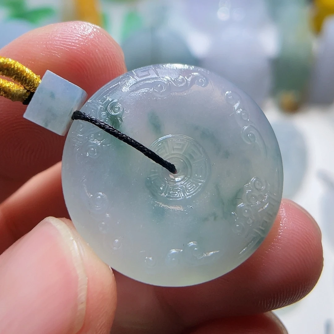 定制翡翠未镶嵌翡翠仿古扣