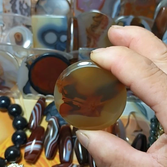 玛瑙/玉髓合金颈饰