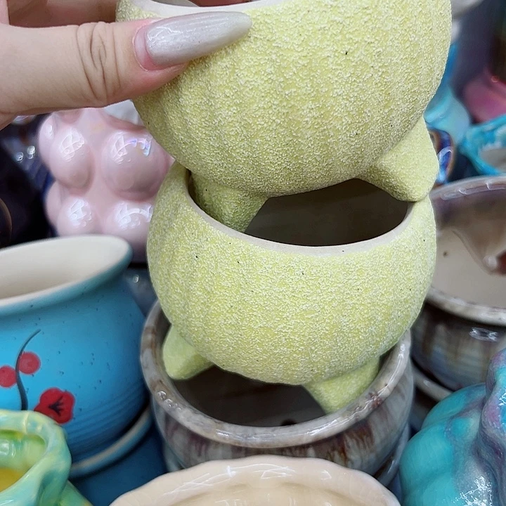 有孔，满10元发货多肉陶瓷花盆