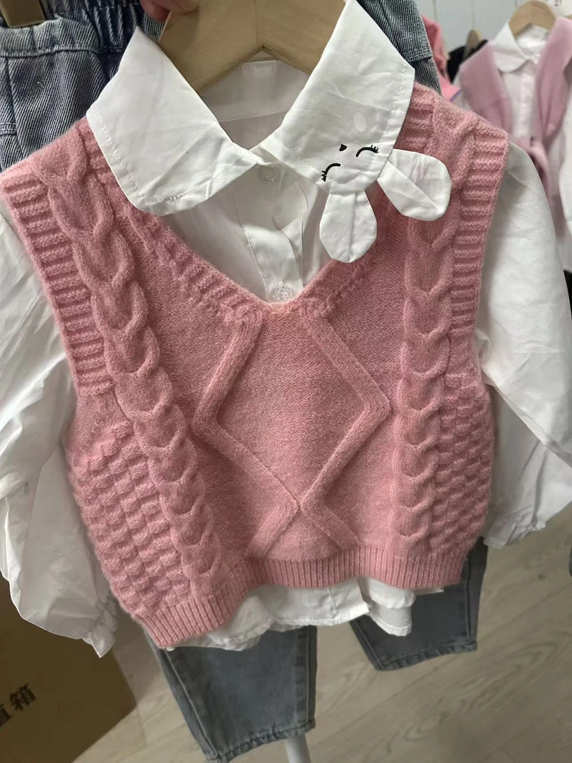 心形女单排扣秋季套头休闲风套装时尚百搭春季上衣