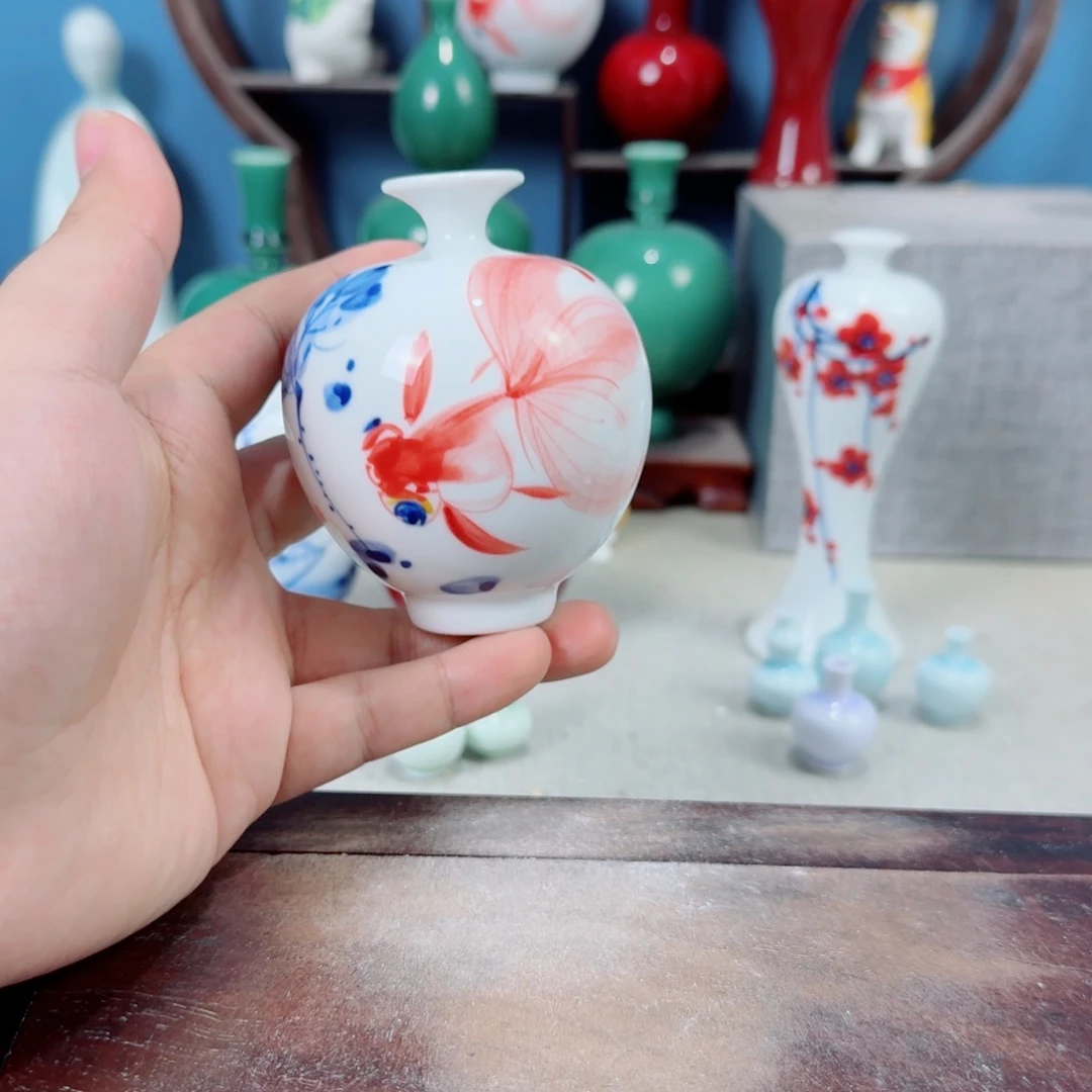 陶瓷手工小花器摆件