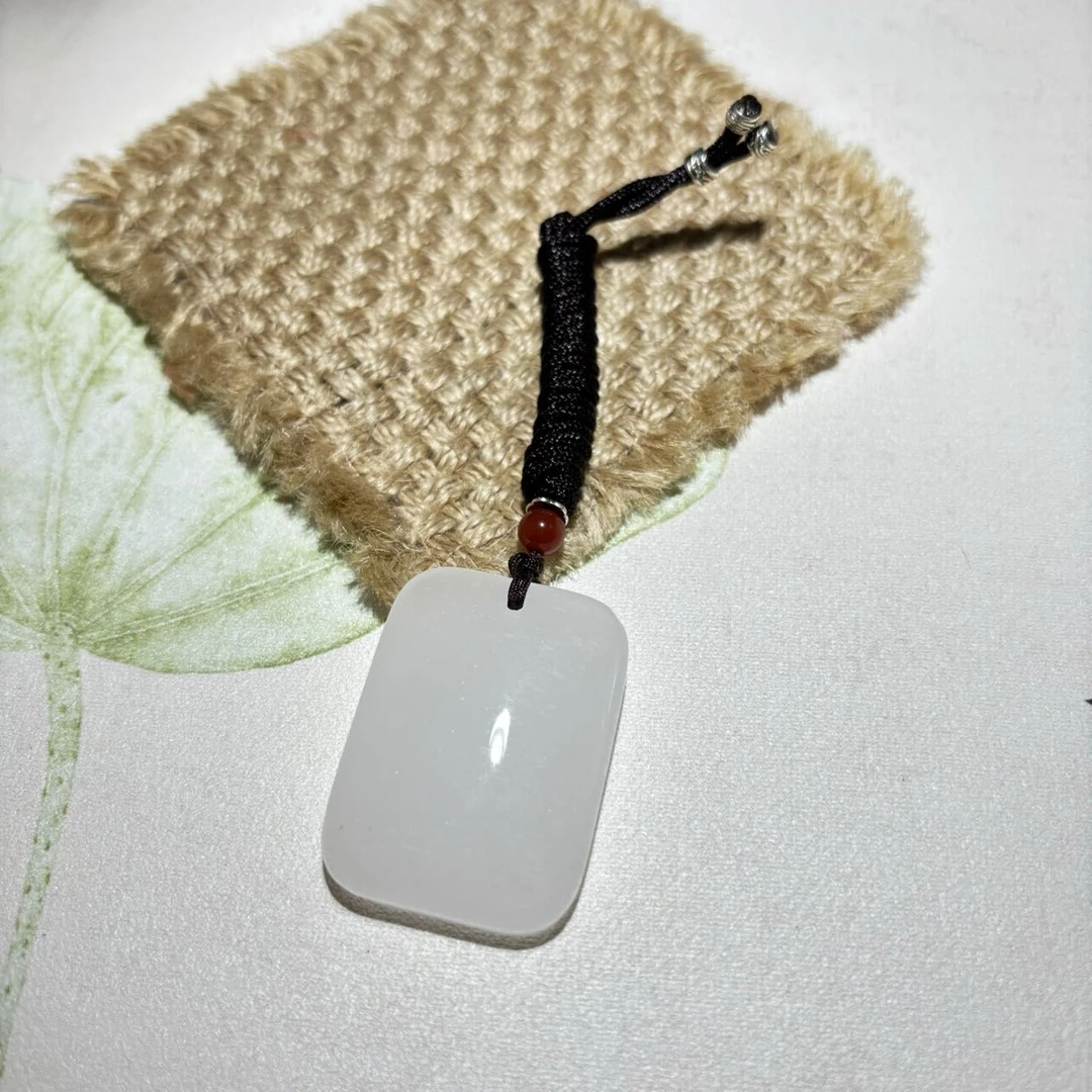 天然新疆金丝玉无事牌