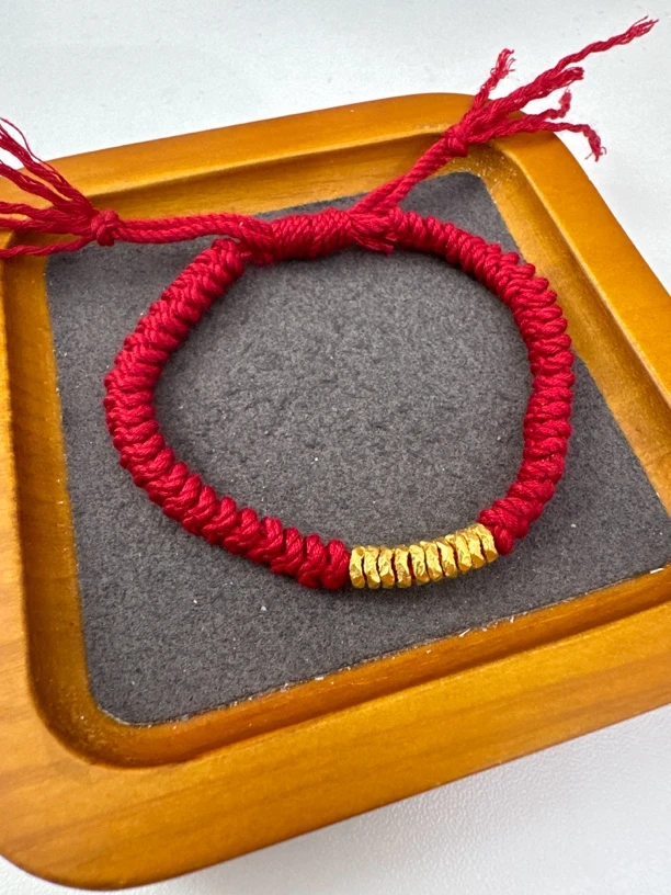 足金999盘缠手绳【水贝黄金】