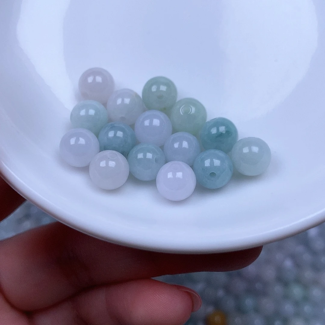 翡翠散珠翡翠散珠50颗卡7+