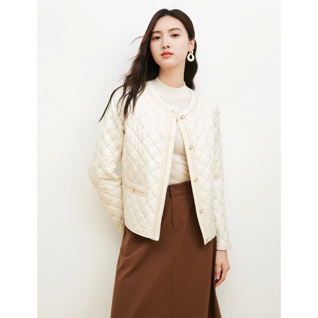 【思思专属】温柔千金轻薄保暖外套棉服女EQ00055W0/EQ00047V1