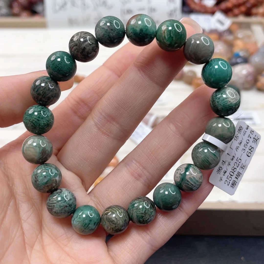 未镶嵌手链硅化玉琦****土084