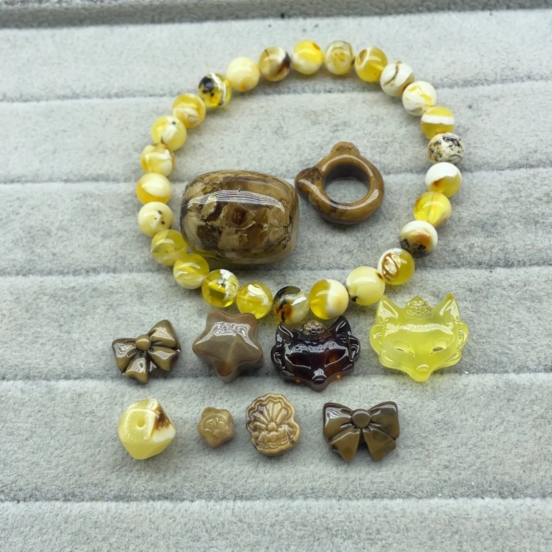 喔****琥珀未镶嵌裸石天然琥珀蜜蜡