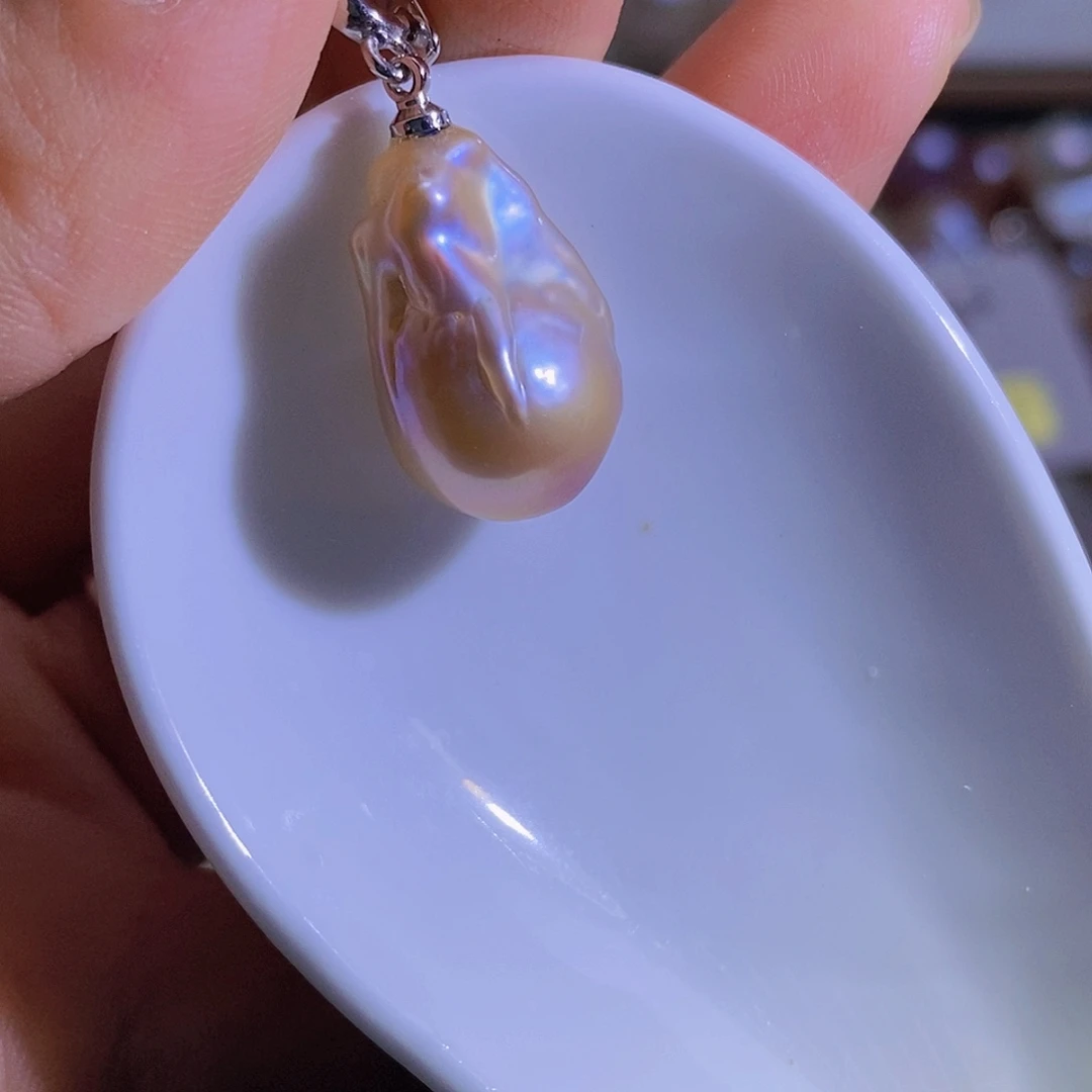 淡水珍珠天然淡水珍珠（微瑕）合金