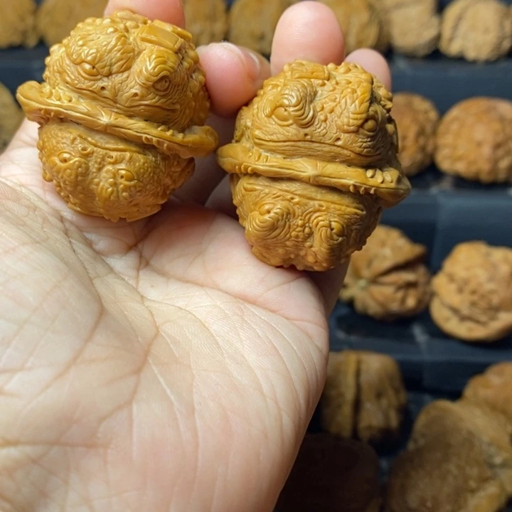 把件文玩核桃麻将金蟾
