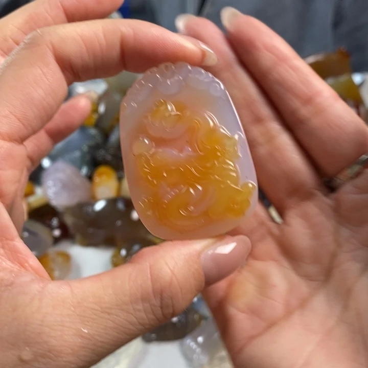 玛瑙/玉髓吊坠(不含链)未镶嵌