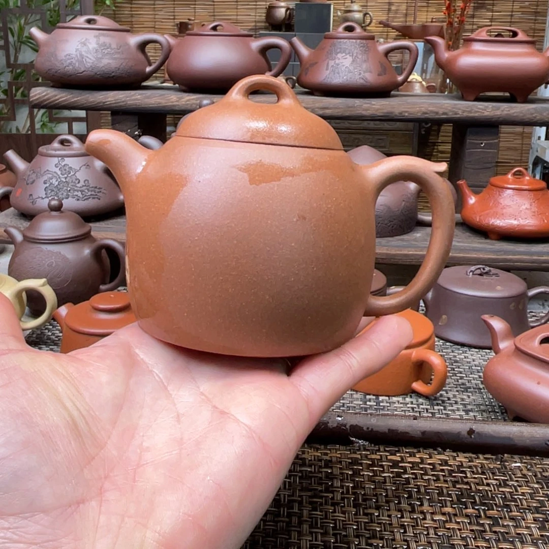 紫砂茶壶宜兴原矿紫砂手工制全220