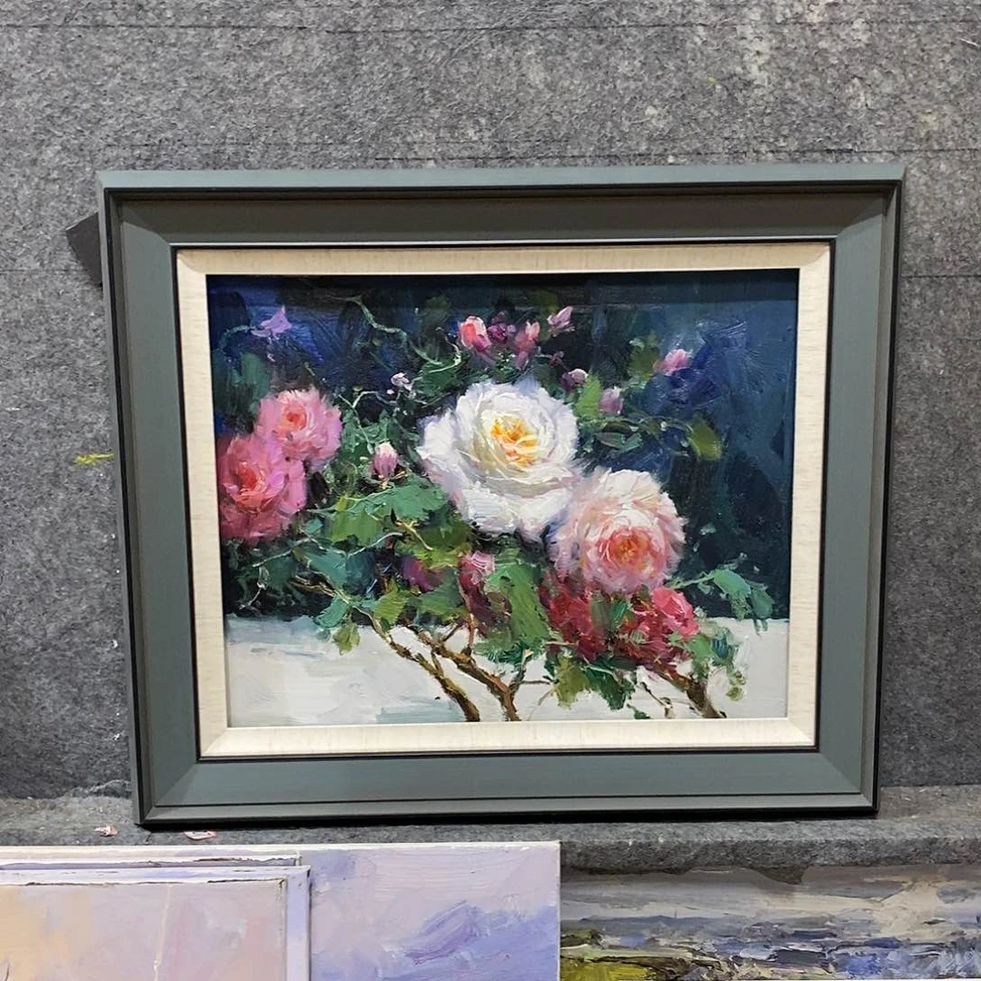油画带外框画芯尺寸40x50cm